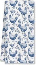 Chinoiserie Chicken Kitchen Towels, Chicken Lover Mom Lady Gifts Decorative by HUGANE