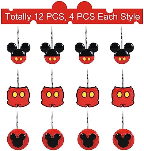 12-Piece Mouse Shower Curtain Hooks - Image 3