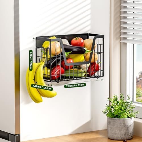 Magnetic Shelf for Fridge, Fruit Basket Magnet Shelves - Image 3