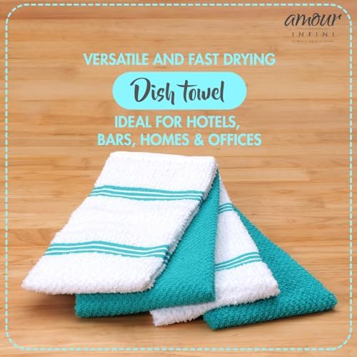 AMOUR INFINI Kitchen Towels Pack of 4 - Image 3
