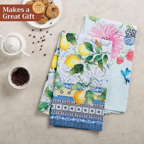 Maison d' Hermine Kitchen Towels Set of 6 Reusable 100% Cotton 27.50" x 20" - Image 6