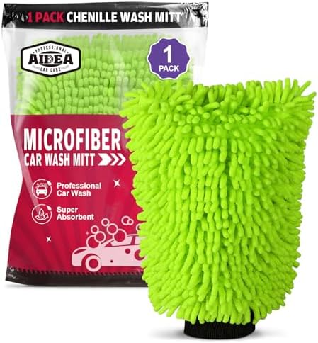 AIDEA Car Wash Mitt Microfiber, Car Wash Brush, 7.12''X10.14'' by AIDEAHOME