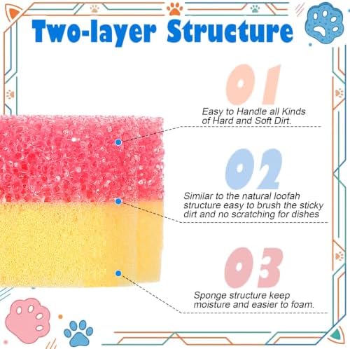 FillTouch Cat Paw 3 Pcs Scrub Sponge - Image 4