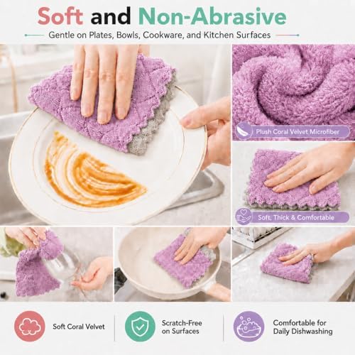 kimteny 12 Pack Dish Cloths for Washing Dishes - Image 6
