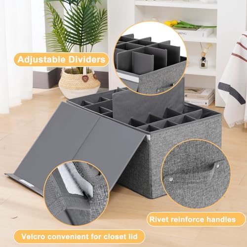 Shoe Storage Organizer for Closet Fits 20 Pairs, Large Shoe Storage Box - Image 2