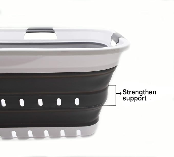 SAMMART 42L Collapsible Plastic Laundry Basket - Image 4