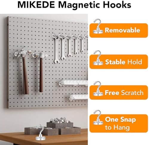 MIKEDE Magnetic Hooks, Cruise Essentials 170Lbs Strong Magnet Hook - Image 2