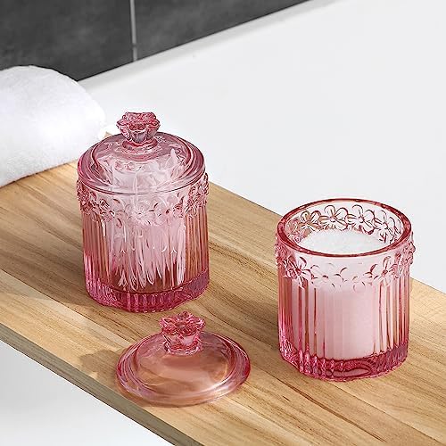 rejomiik 2 Pack Qtip Holder Glass Apothecary Jars - Image 4