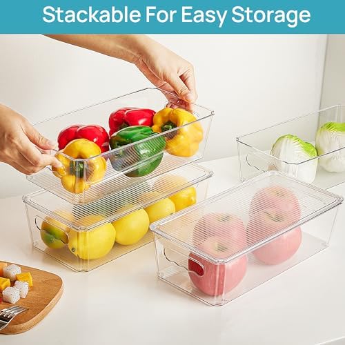 Vtopmart 12pcs Clear Stackable Storage Bins - Image 5