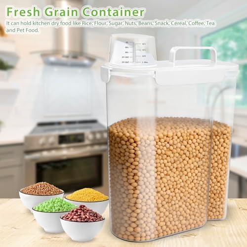Viretec Rice Storage Container, 15 to 20lb Dry Food Airtight Dispenser - Image 6