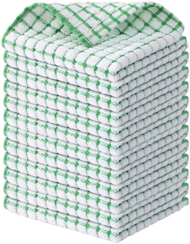 Kitinjoy Cotton 12 Pack Terry Kitchen Dish Cloths by Kitinjoy