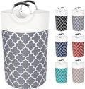 Large Laundry Basket 82L Tall Collapsible Hamper by Fabspace