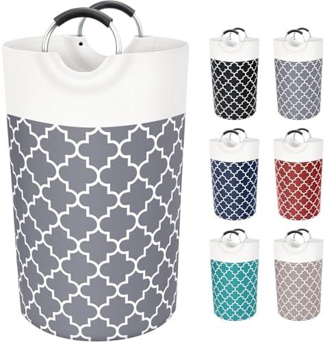 Large Laundry Basket 82L Tall Collapsible Hamper by Fabspace