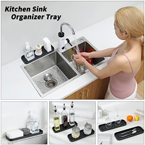 MicoYang Silicone Kitchen Sink Organizer Tray - Image 3