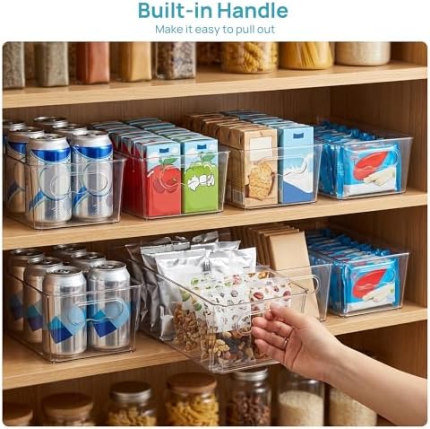 Vtopmart 6pcs Clear Storage Bins - Image 6
