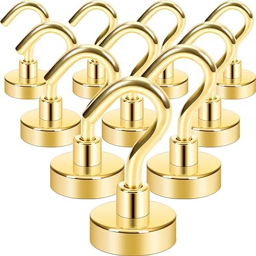 Neosmuk Magnetic Hooks, 40lb Heavy Duty, 10 Pack by Neosmuk