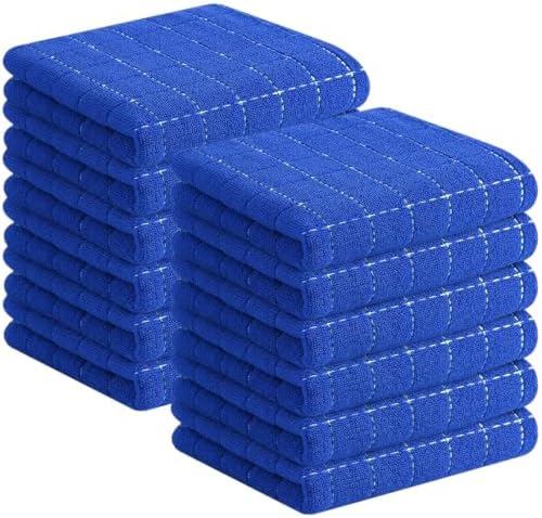 Homaxy 100% Cotton Terry Kitchen Towels, 12 Pack by Homaxy
