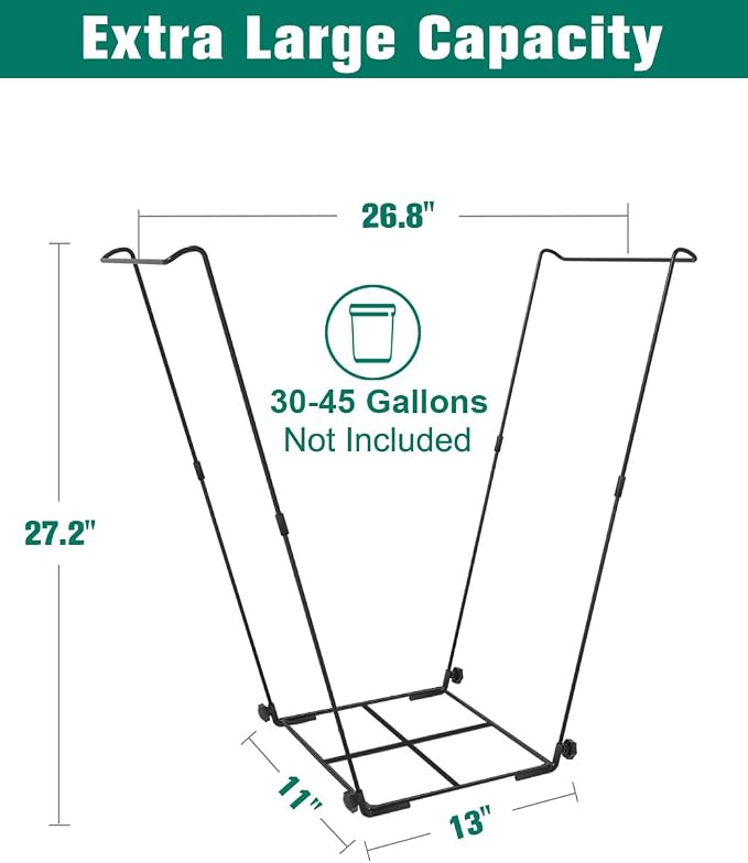 Outdoor Trash Bag Holder Stand - Image 2