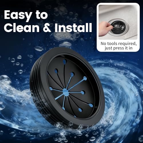 Garbage Disposal Splash Guard, 2 Pack 3 1/8" Sink Baffle Disposer Drain Splash - Image 5