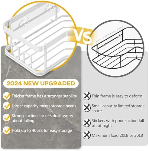 MAXIFFE 3 Pack X-Large Corner Shower Caddy - Image 6