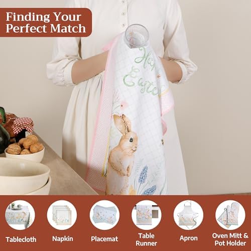 Maison d' Hermine Kitchen Towels Set of 3 Reusable 100% Cotton 27.50" x 20" - Image 4