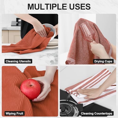 Homaxy Cotton 380 GSM Premium Kitchen Towels, 9 Pack - Image 4