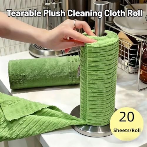 20 Pieces Tearable Plush Microfiber Cleaning Cloth, 10 * 10in Microfiber - Image 5
