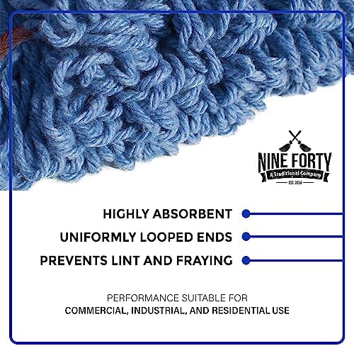 Nine Forty 2-Pack Industrial and Commercial-Grade Looped End Wet Mop Head Refill - Image 6