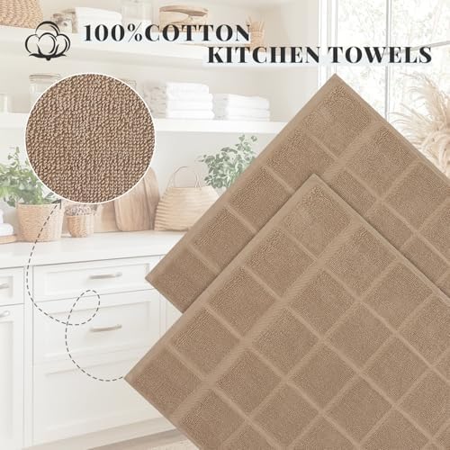Homaxy 100% Cotton Kitchen Towels 18"x28", 4 Pack Dish Towels - Image 3
