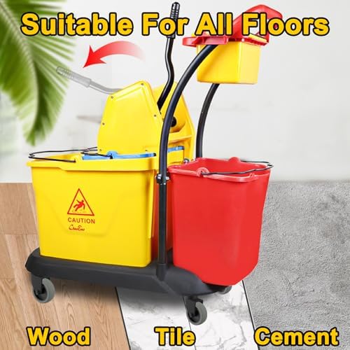 AAGUT Mop Bucket Wheels Replacement 3", Non-Marking TPR Castors Set of 4 - Image 5