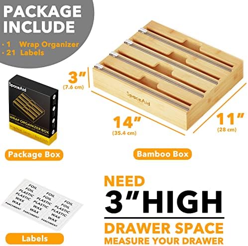 SpaceAid WrapNeat 4 in 1 Wrap Organizer - Image 3