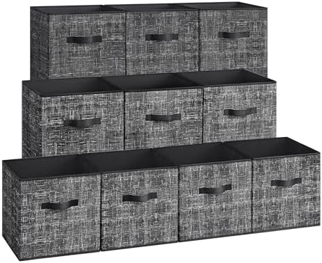 SONGMICS Storage Cubes, 13-Inch Foldable Closet Organizers by Unknown