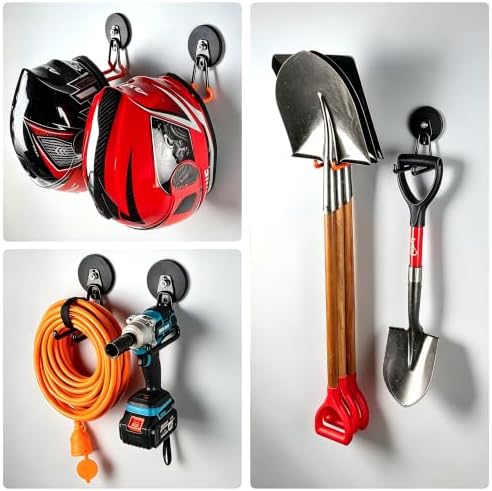 MUTUACTOR Updated 2PCS 40lbs Heavy Duty Magnetic Garage Storage Hooks - Image 6