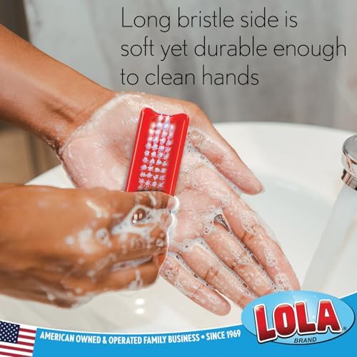LOLA Classic Hand & Nail Brush, 2 Sided - Image 4