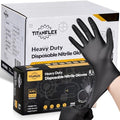 TitanFlex Heavy Duty Black Nitrile Gloves, 6 Mil, Fully Textured, Mechanic by TitanFlexDisposableGloves