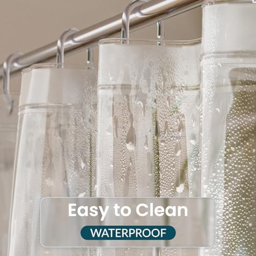 Titanker Clear Shower Curtain Liner, 54x78 Small Stall Shower Liner Lightweight - Image 3