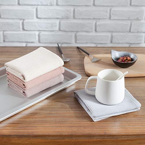 PY HOME & SPORTS Dish Towel Set, 100% Cotton Waffle Weave Kitchen Towels 4 - Image 5