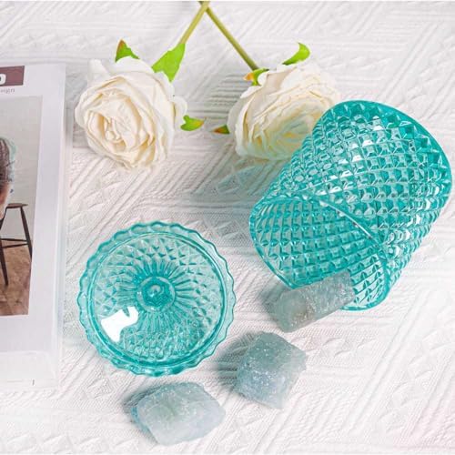2 Pack Glass Qtip Holder, Apothecary Jars - Image 5