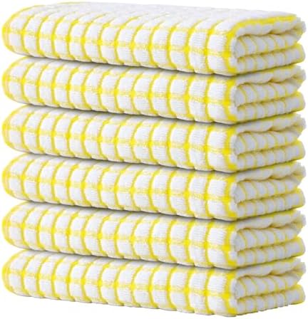 Kitinjoy Cotton 6 Pack Terry Kitchen Towels by Kitinjoy
