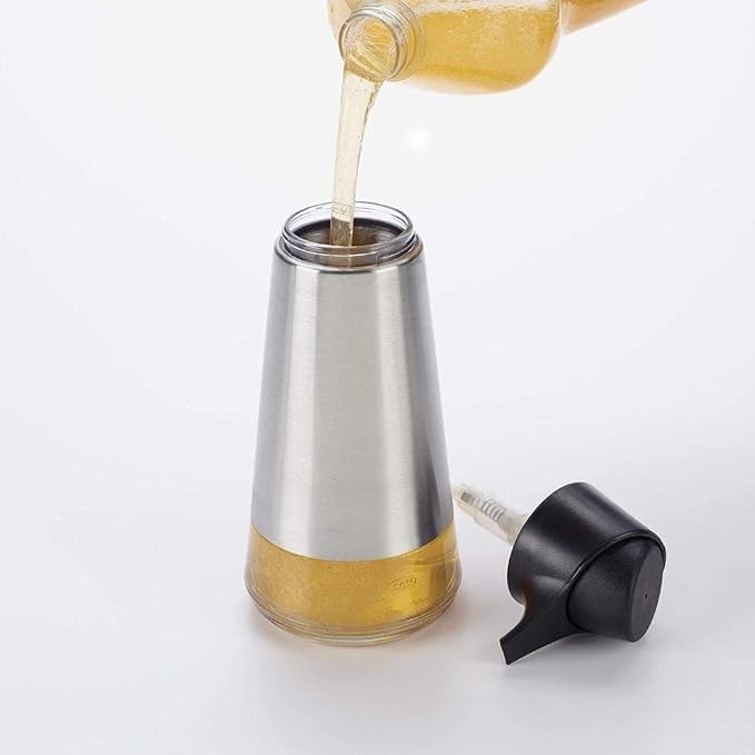 OXO Good Grips Stainless Steel Easy Press Soap Dispenser | 15 oz Capacity - Image 3