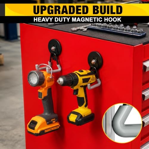 Heavy Duty Storage Magnetic Utility Hooks Large Garage Magnet Hooks - Image 5