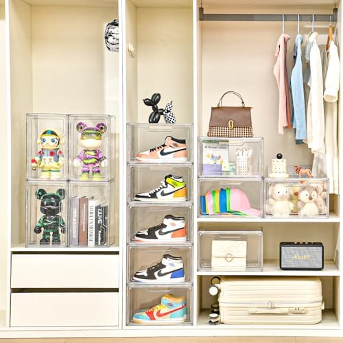 Magnetic Acrylic Clear Shoe Boxes – 360° Transparent Stackable Sneaker Storage - Image 2
