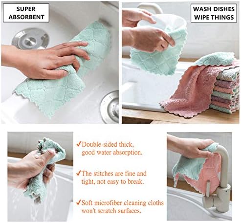 Hypermotion Microfiber Cleaning Cloth, Kitchen Towels, Double-Sided Microfiber - Image 3