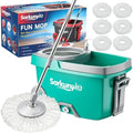 Spin Mop and Bucket Set with 6 Microfiber Heads by Unknown