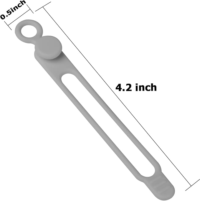 Silicone Cable Ties, Cord Organizer Cable Management | Reusable Cord Ties - Image 2