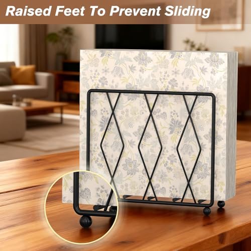 Napkin Holder for Table, 2 Pack Modern Metal Napkin Holders for Paper Napkins & - Image 2