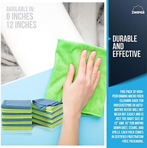 Zwipes 924 Microfiber Cleaning Cloths, 24 Pack - Image 6