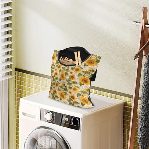 Sunflower Clothespin Organizer Bag Clothespin Bags - Image 3