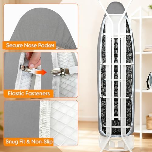 Ironing Board Cover and Pad, 18x49 Extra Wide, Scorch Resistant - Image 5