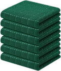 Kitinjoy 100% Cotton Terry Kitchen Towels, 13”x 28”, Dark Green by Kitinjoy
